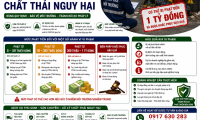 Mức phạt khi không xử lý chất thải nguy hại