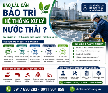 Bao lâu cần bảo trì hệ thống xử lý nước thải ?