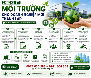 Checklist môi trường cho doanh nghiệp mới thành lập