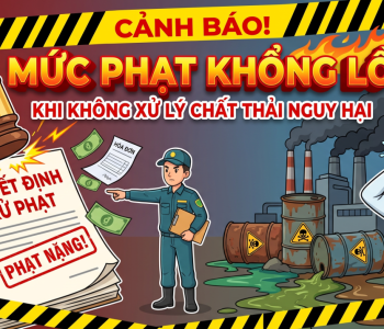 Cảnh báo mức phạt khổng lồ khi không xử lý chất thải nguy hại