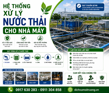 Hệ thống xử lý nước thải cho nhà máy
